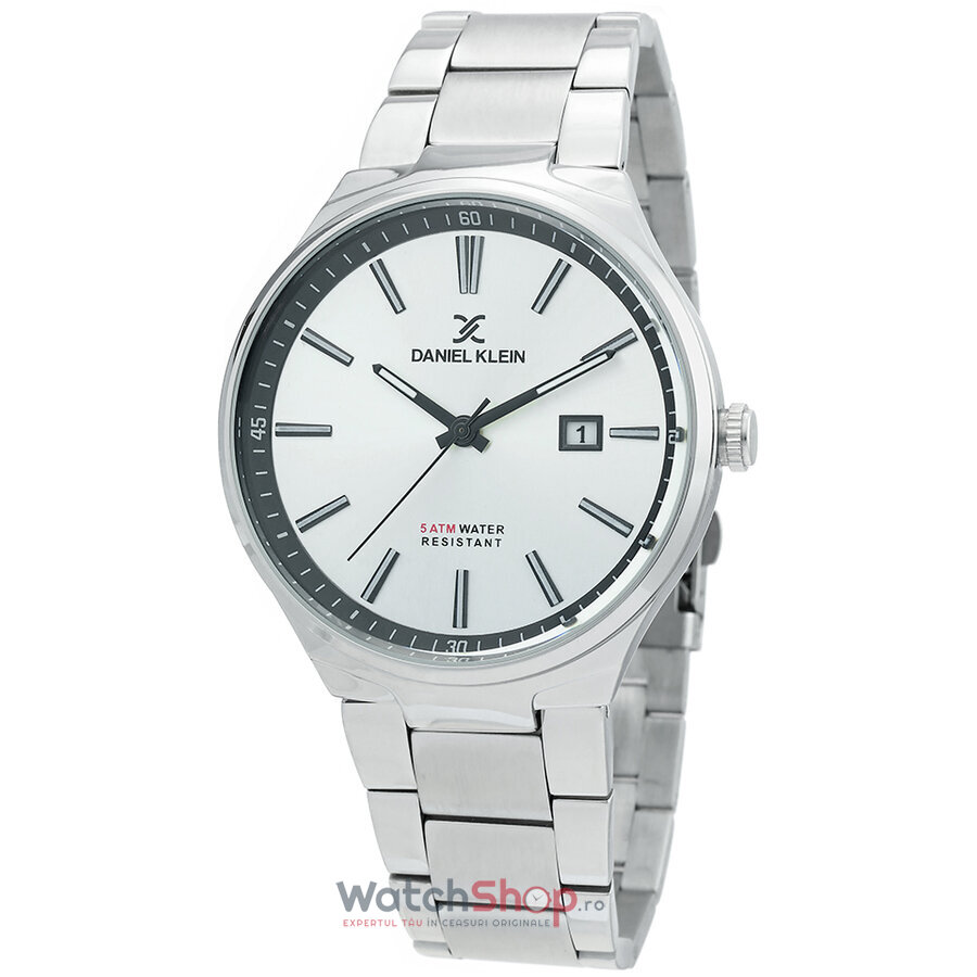 Ceas Daniel Klein Original Barbatesc Sport Argintiu PREMIUM DK.1.12272.1 Quartz cu Comanda Online