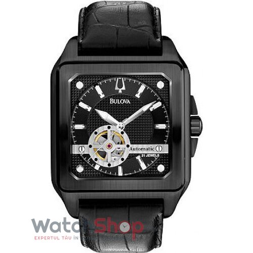 Ceas Elegant Bulova Barbatesc 98A130 Negru Automatic Original cu Comanda Online