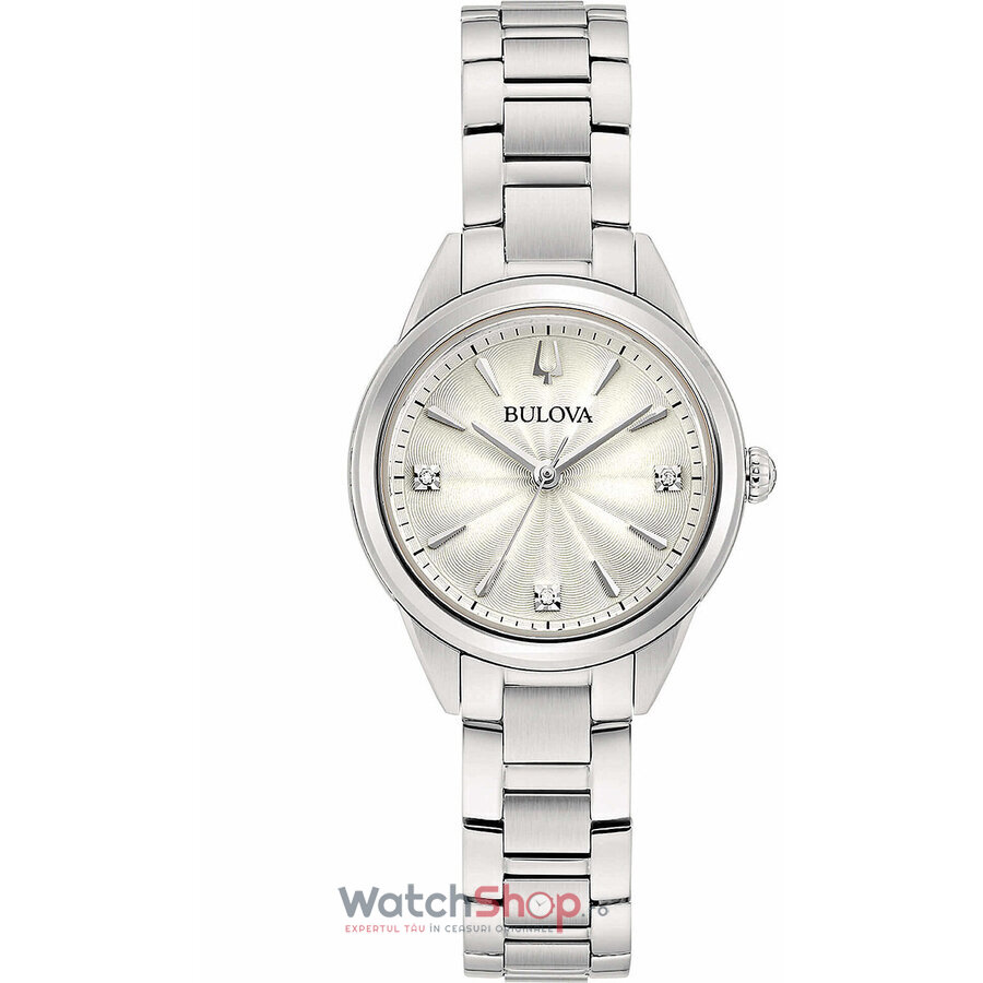 Ceas Elegant Bulova SUTTON 96P219 Argintiu de Dama Original cu Comanda Online