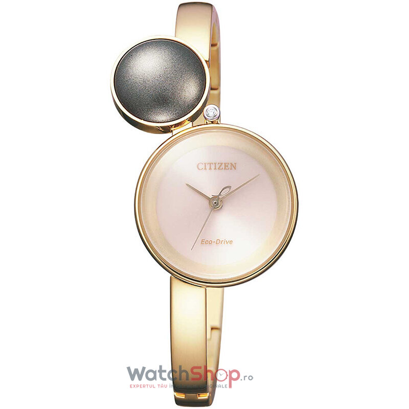 Ceas Elegant Citizen AMBILUNA EW-5493-51W Aur roz de Dama Original cu Comanda Online