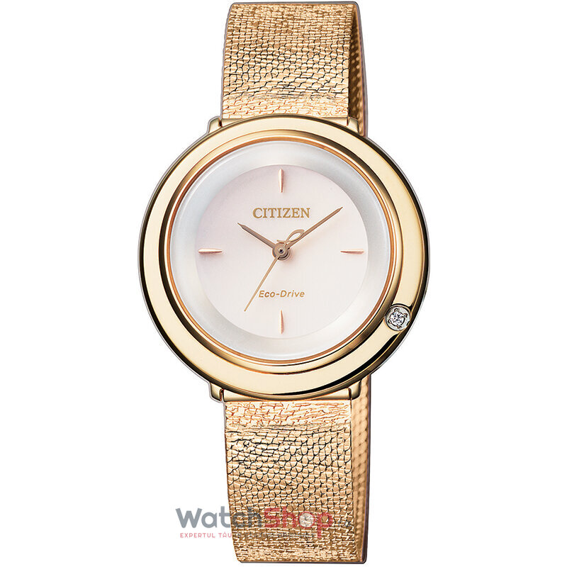 Ceas Elegant Citizen EM0643-84X Crem de Dama Original cu Comanda Online