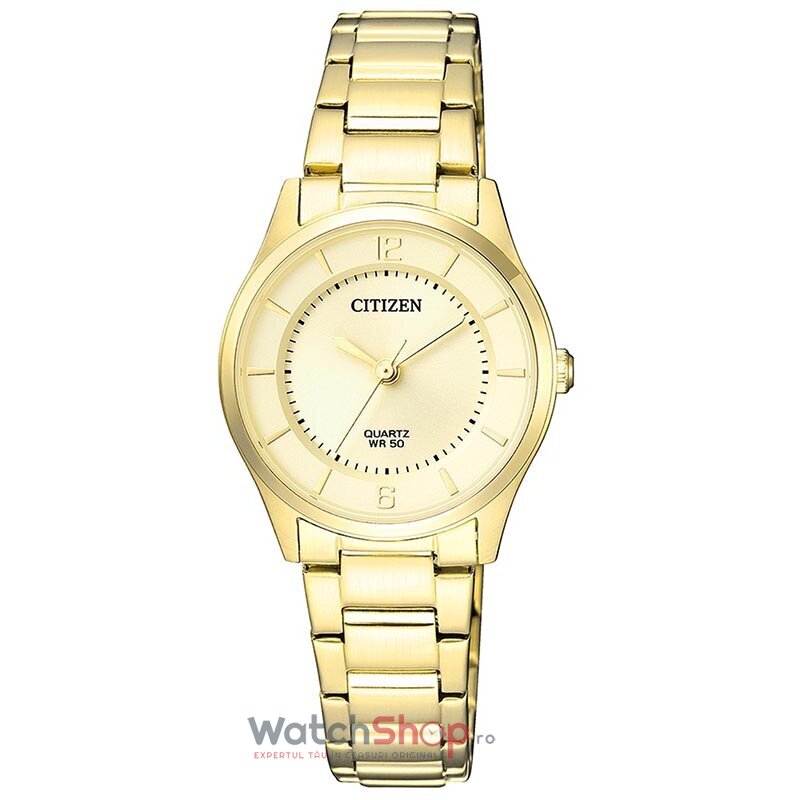 Ceas Elegant Citizen Elegance ER0203-85P Auriu de Dama Original cu Comanda Online