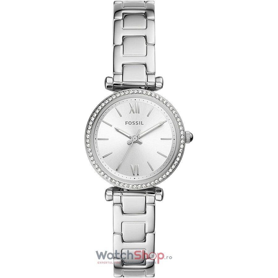 Ceas Elegant Fossil CARLIE ES4956 Mini Argintiu de Dama Original cu Comanda Online