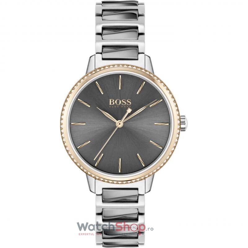 Ceas Elegant Hugo Boss SIGNATURE 1502569 Ladies Gri inchis de Dama Original cu Comanda Online