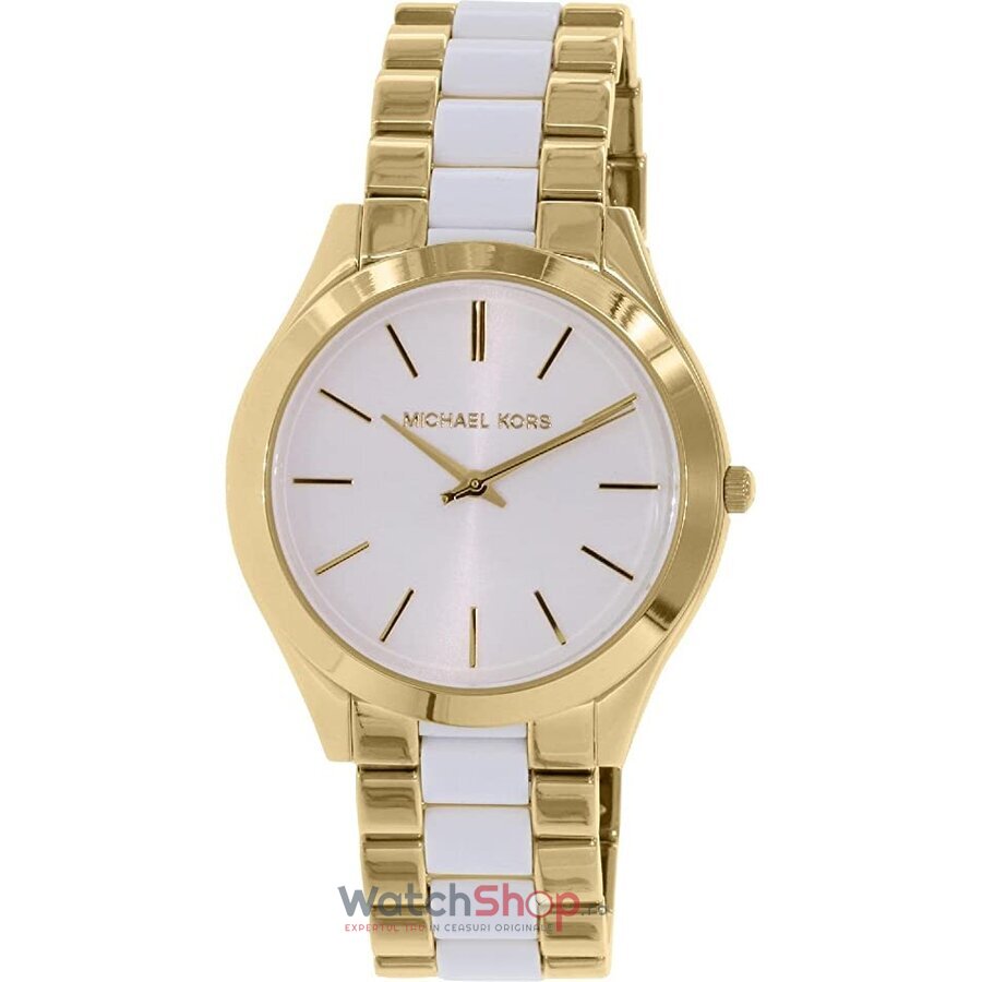 Ceas Elegant Michael Kors SLIM RUNWAY MK4295 Alb de Dama Original cu Comanda Online