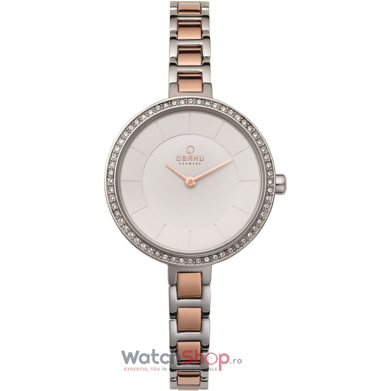 Ceas Elegant Obaku FROST V191LECISC Alb de Dama Original cu Comanda Online