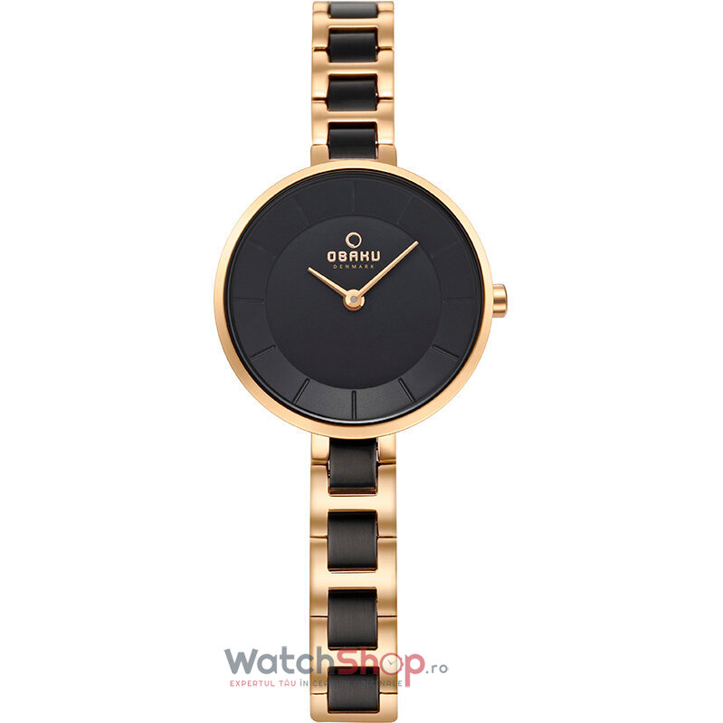 Ceas Elegant Obaku VIND V183LXGBSB Negru de Dama Original cu Comanda Online