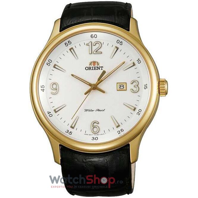 Ceas Elegant Orient Barbatesc DRESSY UNC7007W Alb Quartz Original cu Comanda Online