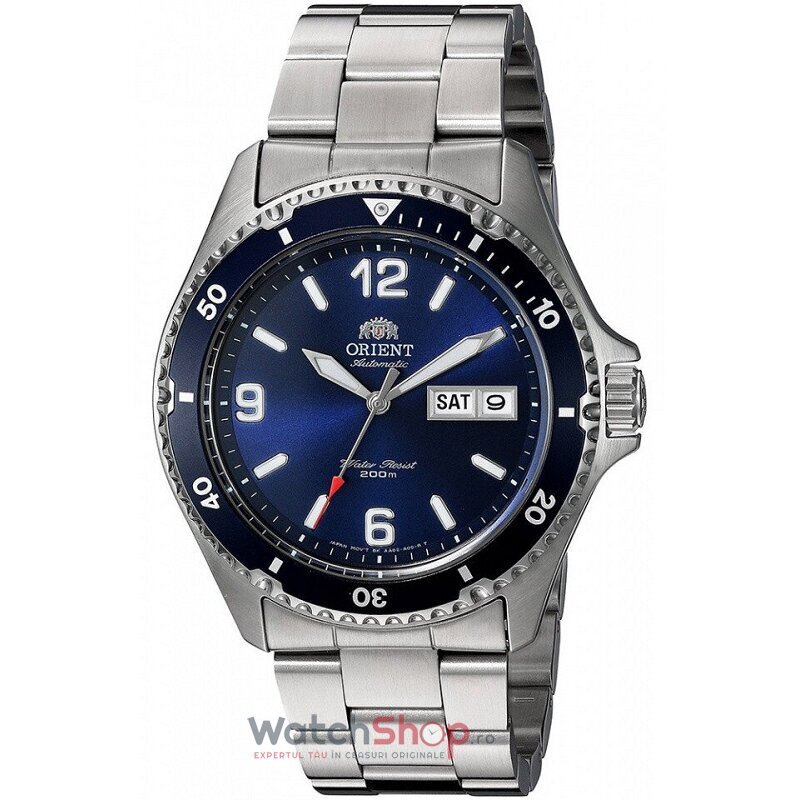 Ceas Elegant Orient Barbatesc MAKO II FAA02002D3 Albastru Automatic Original cu Comanda Online