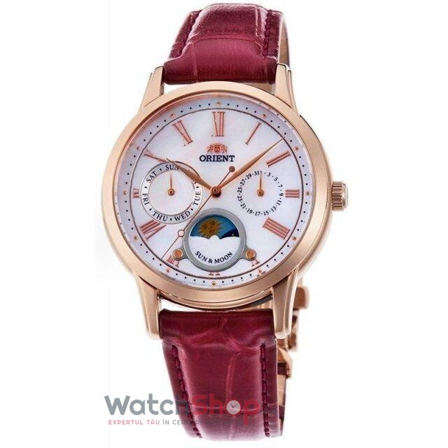 Ceas Elegant Orient SUN AND MOON RA-KA0001A10B  de Dama Original cu Comanda Online