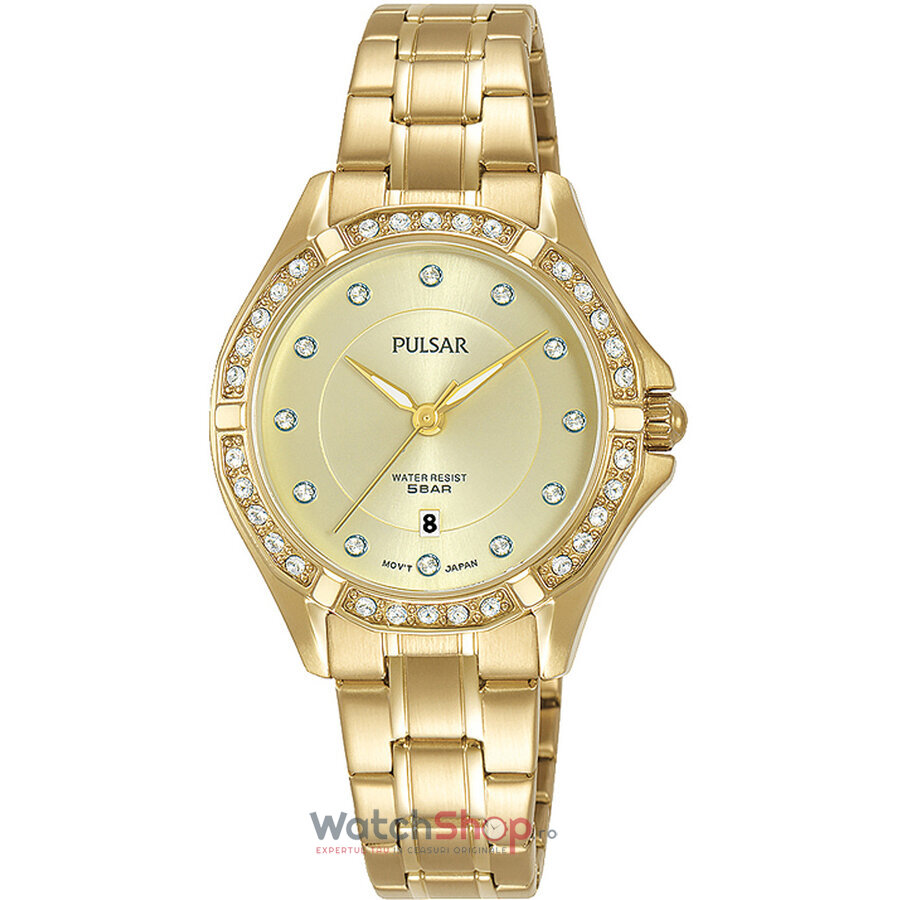 Ceas Elegant Pulsar LADIES PH7532X1 Auriu de Dama Original cu Comanda Online