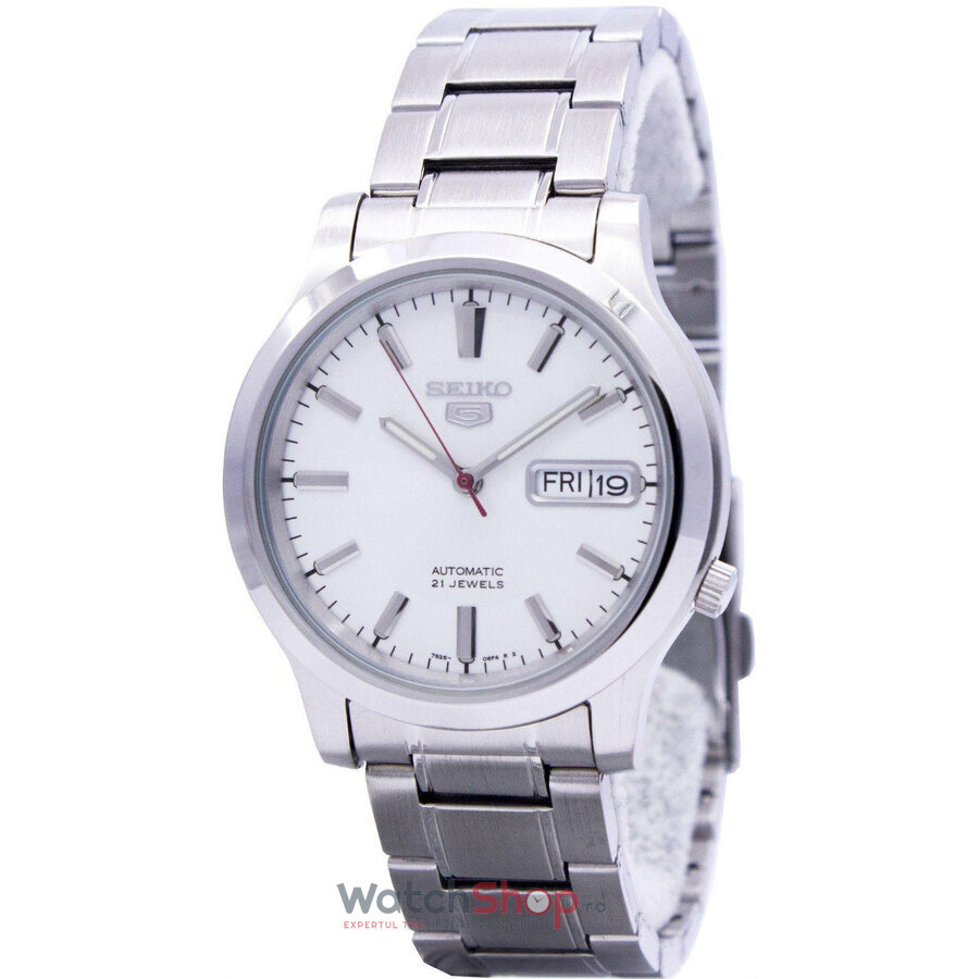 Ceas Elegant Seiko Barbatesc SNK789K1 SEIKO 5 Alb Automatic Original cu Comanda Online