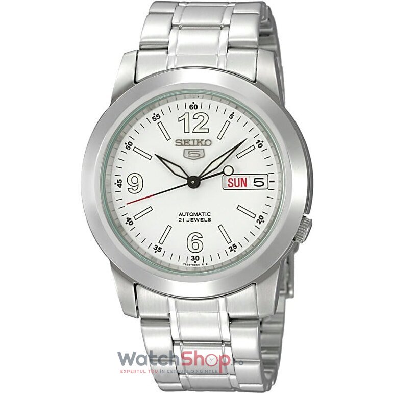 Ceas Elegant Seiko Barbatesc SNKE57K1 SEIKO 5 Alb Automatic Original cu Comanda Online