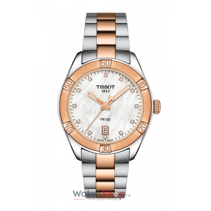 Ceas Elegant Tissot T- PR 100 T101.910.22.116.00 Chic Alb de Dama Original cu Comanda Online