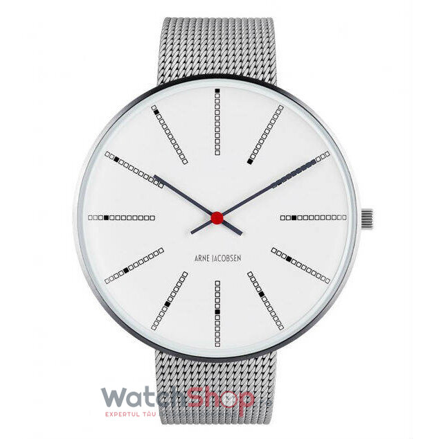 Ceas Fashion Arne Jacobsen Barbatesc BANKERS 53103-2208 Mesh Alb Quartz Original cu Comanda Online