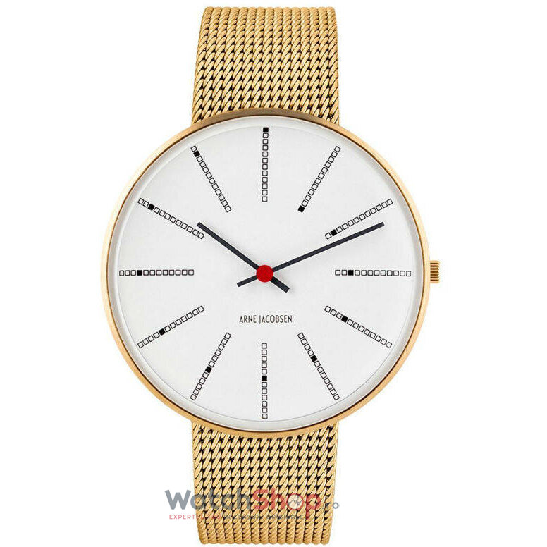 Ceas Fashion Arne Jacobsen Barbatesc BANKERS 53108-2009 Mesh M Alb Quartz Original cu Comanda Online