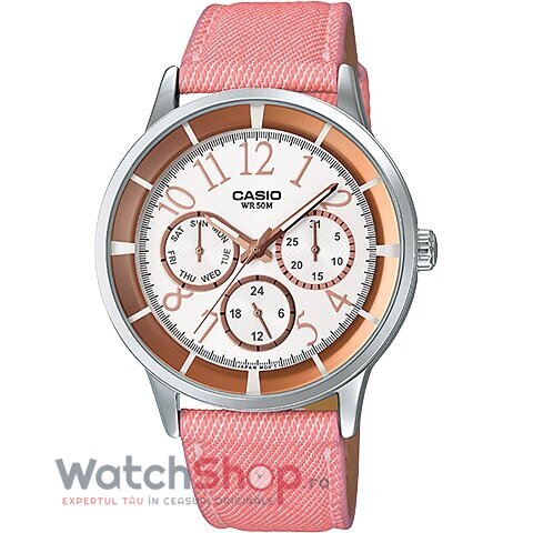 Ceas Fashion Casio LTP-2084LB-7BVDF Alb de Dama Original cu Comanda Online