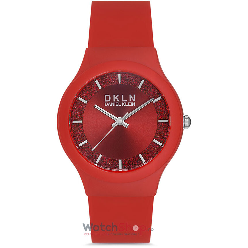 Ceas Fashion Daniel Klein DKLN DK.1.12713.4 Rosu de Dama Original cu Comanda Online