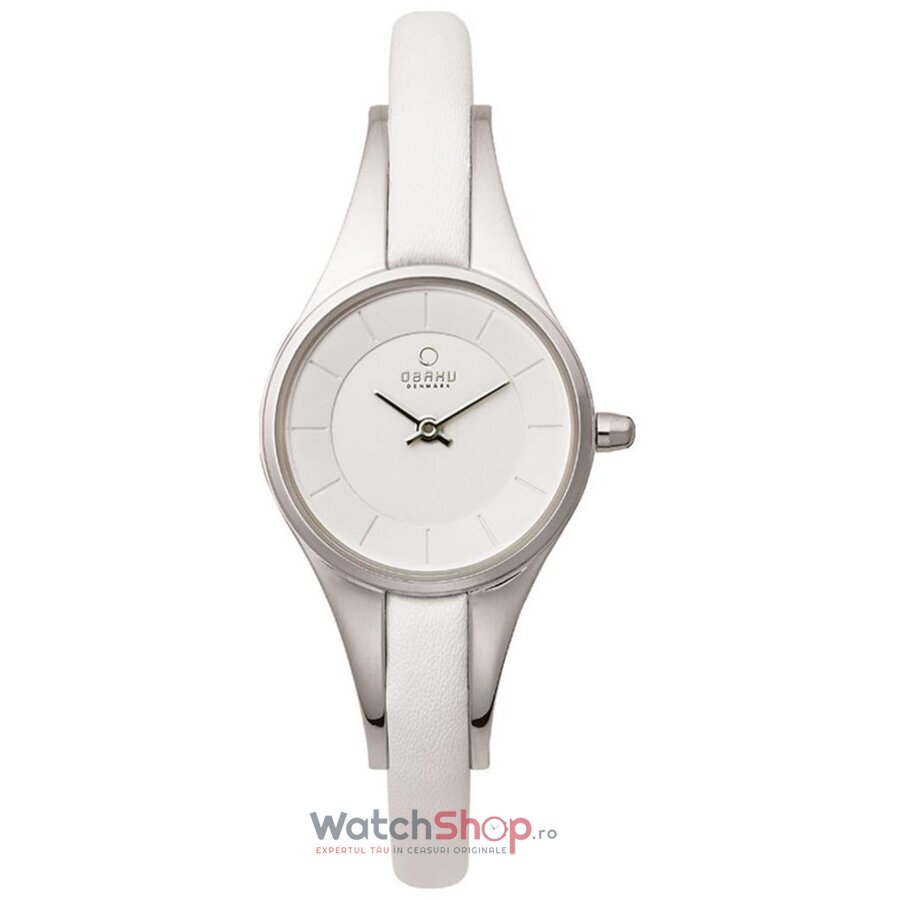 Ceas Fashion Obaku HARMONY V110LCIRW Alb de Dama Original cu Comanda Online