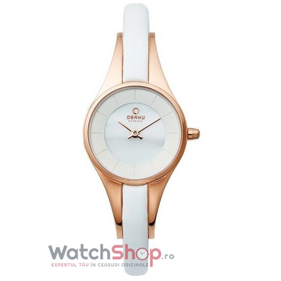 Ceas Fashion Obaku HARMONY V110LVWRW Alb de Dama Original cu Comanda Online