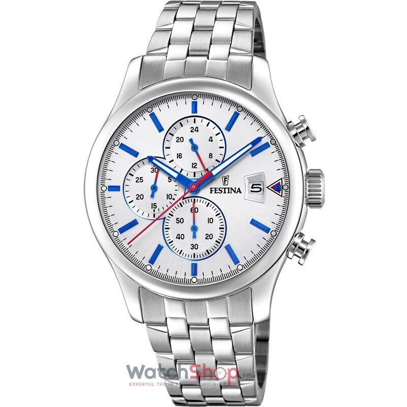 Ceas Festina Original Barbatesc Sport Argintiu TIMELESS F20374/1 Cronograf Quartz cu Comanda Online