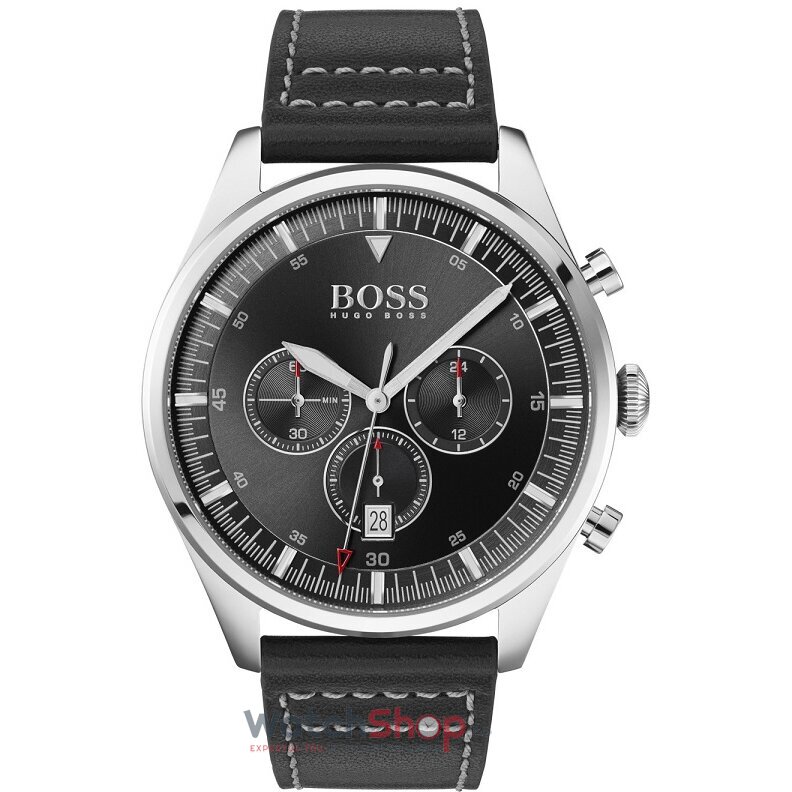 Ceas Hugo Boss Original Barbatesc Clasic Negru PIONEER 1513708 Cronograf Quartz cu Comanda Online