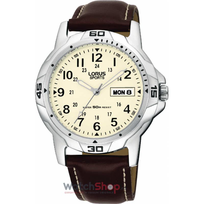 Ceas Lorus by Seiko Casual Barbatesc RXN49BX-9 Crem Quartz cu Comanda Online