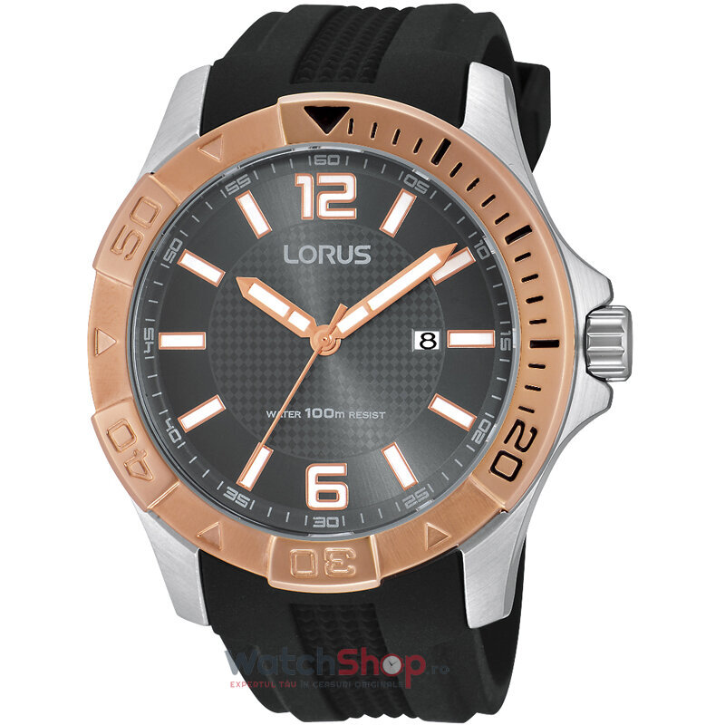 Ceas Lorus by Seiko Casual-Sport Barbatesc S RH976DX-9 Negru Quartz cu Comanda Online