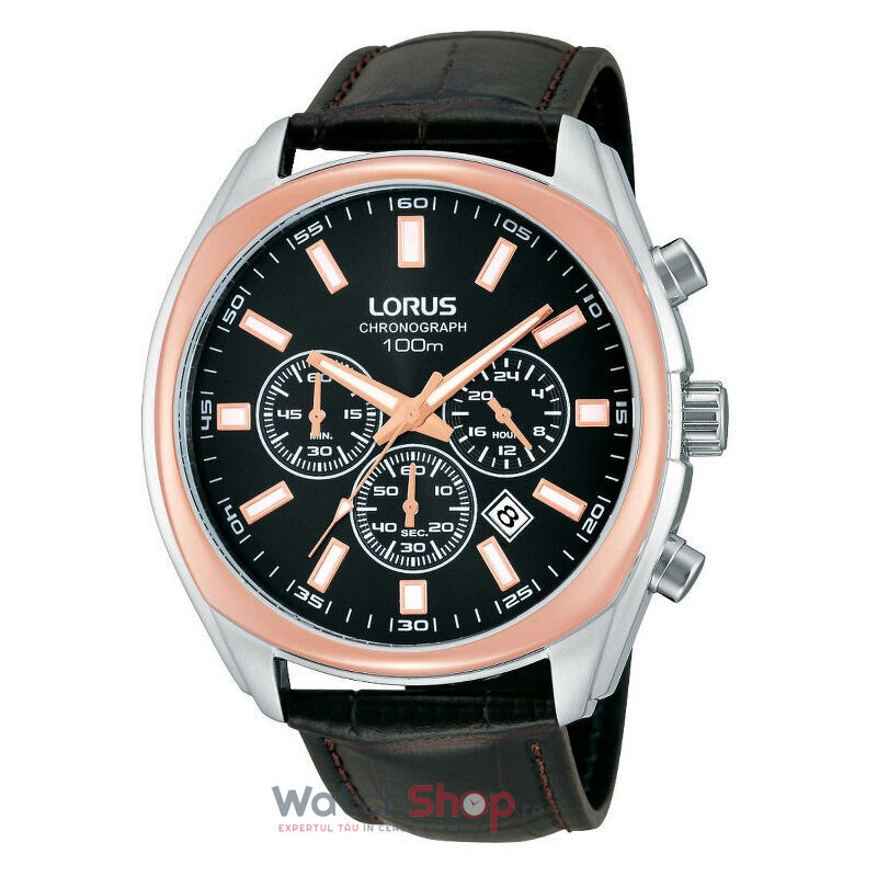 Ceas Lorus by Seiko Original Barbatesc Sport Negru S RT328DX-9 Cronograf Quartz cu Comanda Online