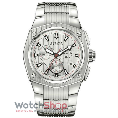 Ceas Lux Bulova Barbatesc ACCUTRON 63B110 Cronograf Argintiu Quartz Original cu Comanda Online