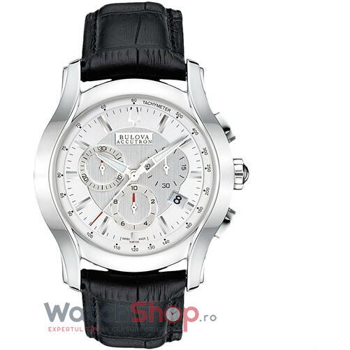 Ceas Lux Bulova Barbatesc ACCUTRON 63B138 Cronograf Alb Quartz Original cu Comanda Online