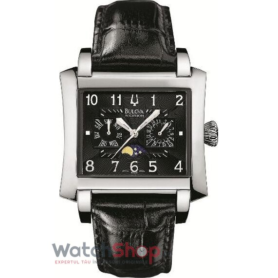 Ceas Lux Bulova Barbatesc ACCUTRON 63C15 Negru Quartz Original cu Comanda Online