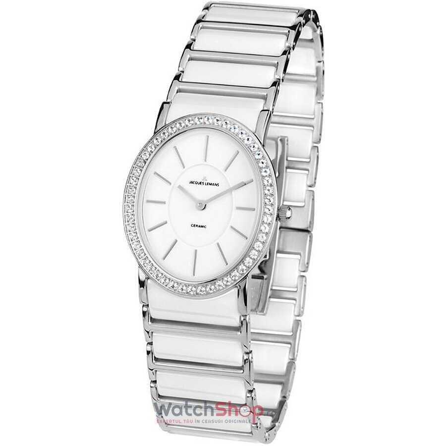 Ceas Lux Jacques Lemans YORK LADIES 1-1819B Alb de Dama Original cu Comanda Online