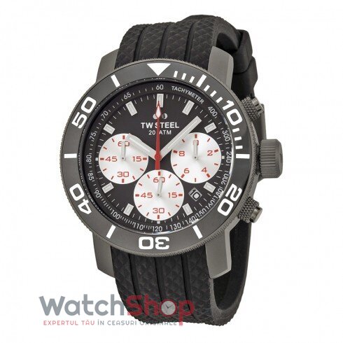 Ceas Lux TW Steel Barbatesc GRANDEUR DIVER TW704 Negru Quartz Original cu Comanda Online