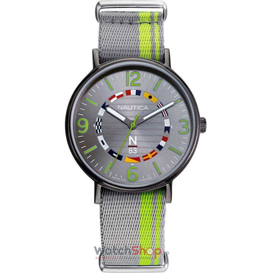 Ceas Nautica Original Casual Gri pentru Barbati WAVE GARDEN NAPWGS903 cu Comanda Online