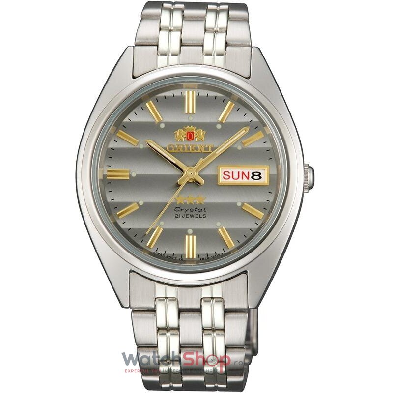 Ceas Orient Casual Barbatesc THREE STAR FAB0000DK9 Gri Automatic cu Comanda Online