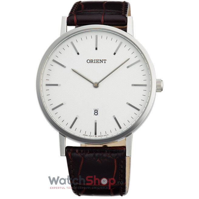 Ceas Orient Original Barbatesc Casual Alb SLIM FGW05005W Quartz cu Comanda Online