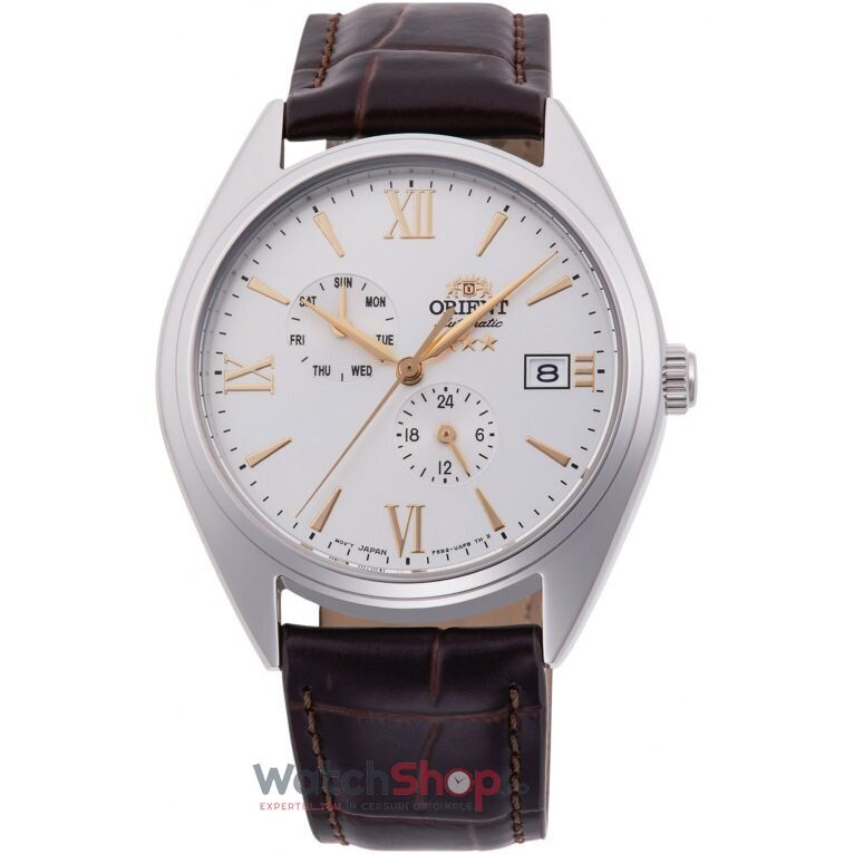 Ceas Orient Original Barbatesc Casual Alb THREE STAR RA-AK0508S10B Automatic cu Comanda Online