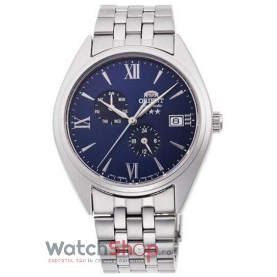 Ceas Orient Original Barbatesc Casual Albastru THREE STAR RA-AK0505L10B Automatic cu Comanda Online