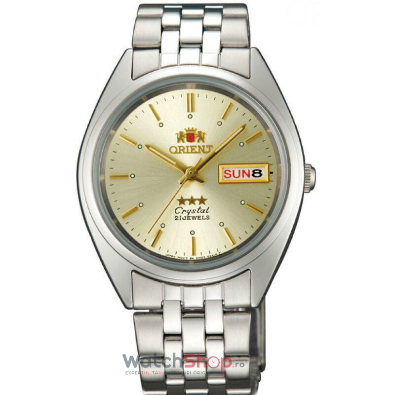 Ceas Orient Original Barbatesc Casual Auriu THREE STAR FAB0000AC9 Automatic cu Comanda Online