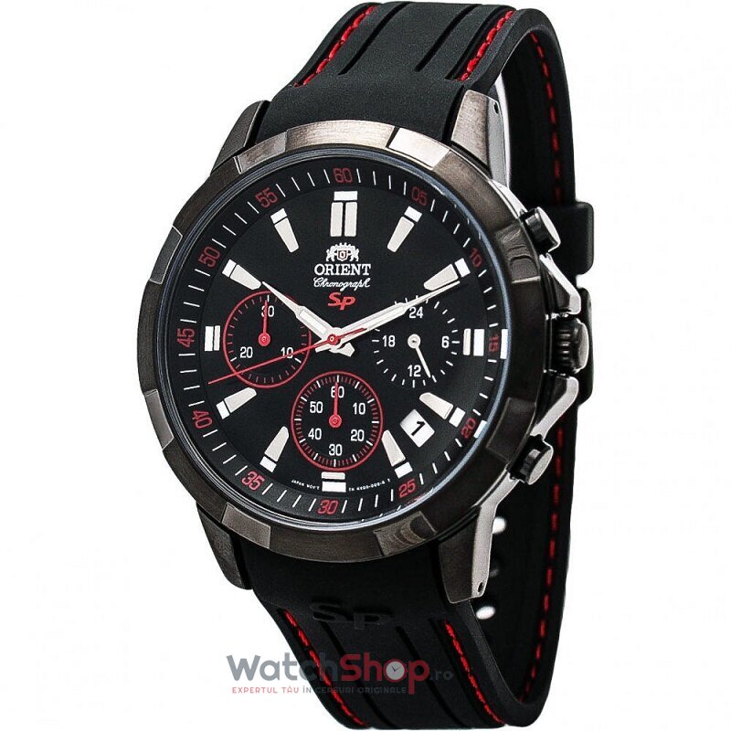 Ceas Orient Original Barbatesc Casual Negru Y FKV00005B0 Cronograf Quartz cu Comanda Online