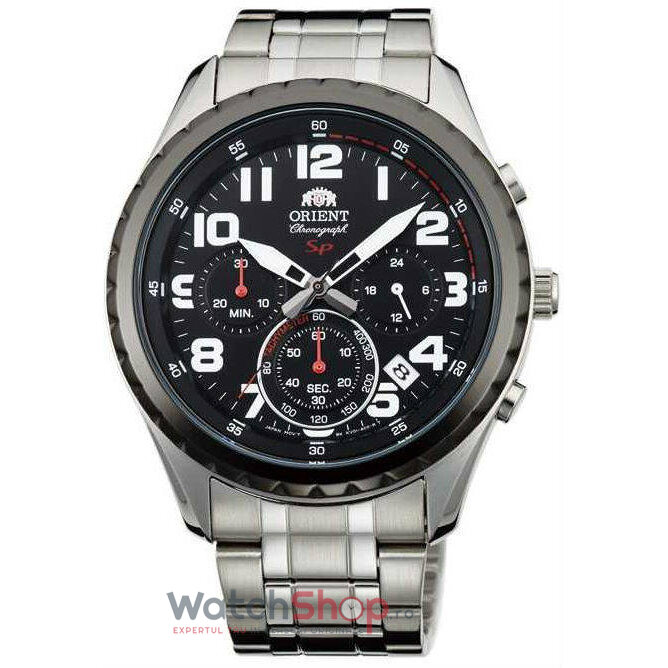 Ceas Orient Original Barbatesc Casual-Sport Negru Y FKV01001B0 Cronograf Quartz cu Comanda Online