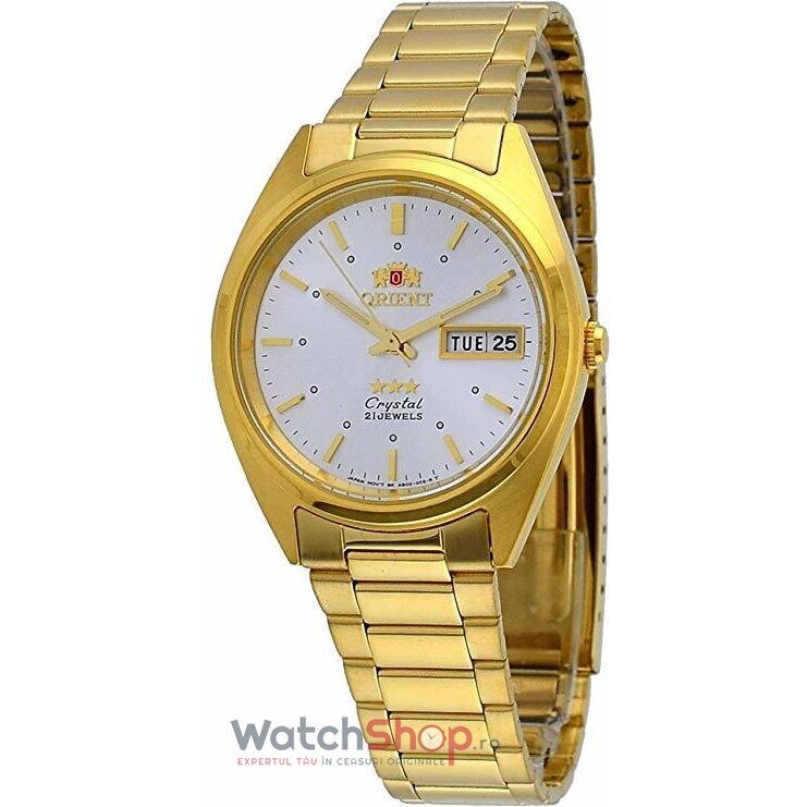 Ceas Orient Original Barbatesc Elegant Alb THREE STAR FAB00002W9 Automatic cu Comanda Online