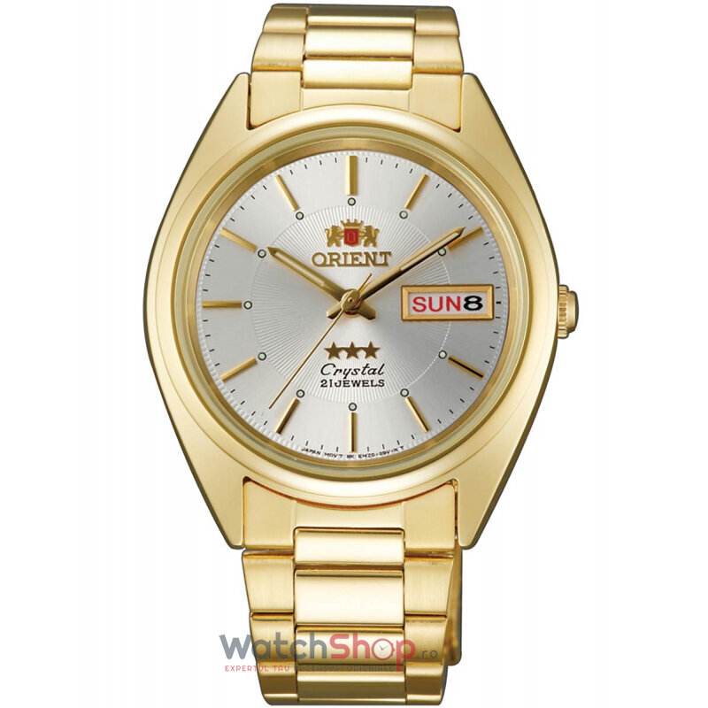 Ceas Orient Original Barbatesc Elegant Argintiu TRISTAR FAB00004W Automatic cu Comanda Online