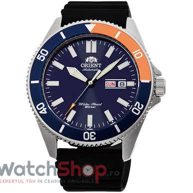 Ceas Orient Original Barbatesc Sport Albastru KANNO RA-AA0916L19B Automatic cu Comanda Online