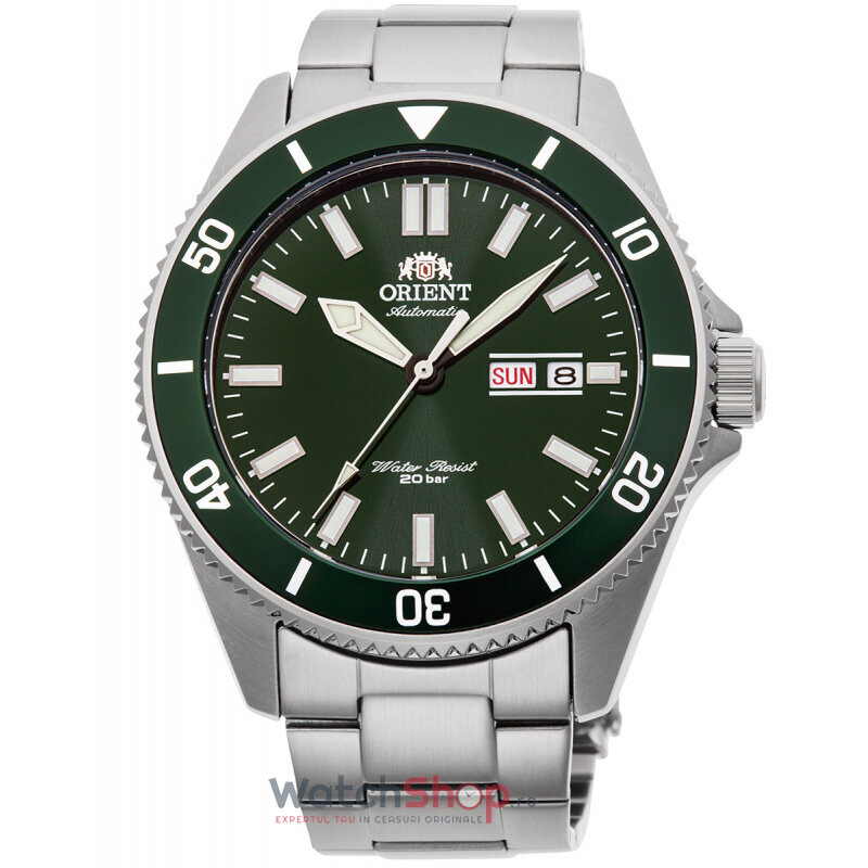 Ceas Orient Original Barbatesc Sport Verde KANNO RA-AA0914E19B Automatic cu Comanda Online