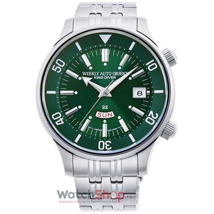 Ceas Orient Original Barbatesc Sport Verde KING DIVER RA-AA0D03E1HB Automatic cu Comanda Online