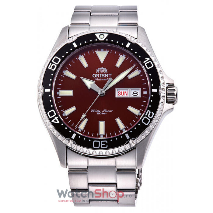 Ceas Orient Original Barbatesc Sport Visiniu MAKO III RA-AA0003R19B Automatic cu Comanda Online