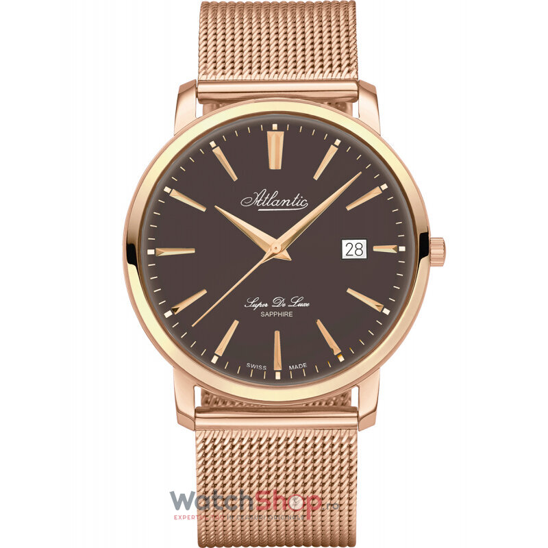 Ceas Original Atlantic Casual Maro SUPER DE LUXE 64356.44.81 pentru Barbati cu Comanda Online