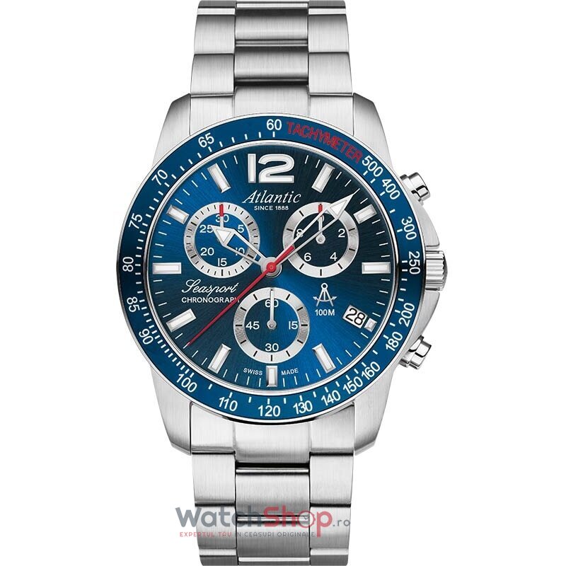 Ceas Original Atlantic Elegant Bleumarin SEACHRONO 87468.42.51 pentru Barbati cu Comanda Online